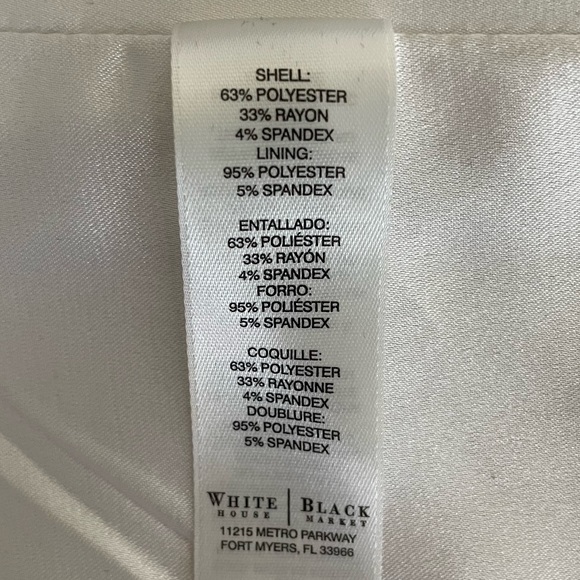 White House Black Market Dress with Beaded and Rhinestone Trim Size 00 - Picture 10 of 10